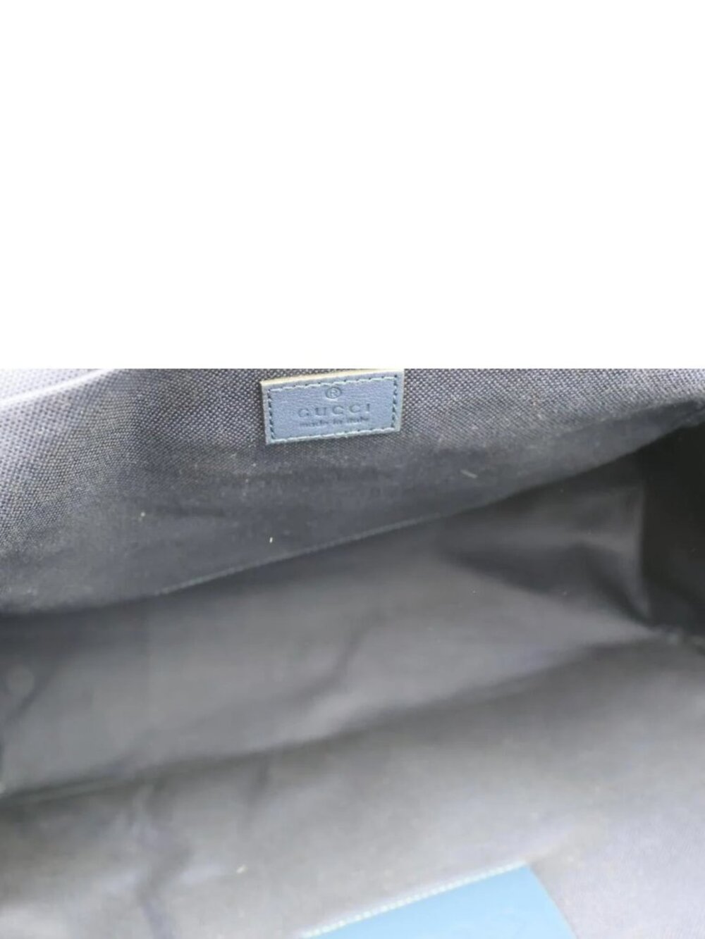 Gucci GG Denim Backpack Navy Blue 849008 - Picture 11 of 13